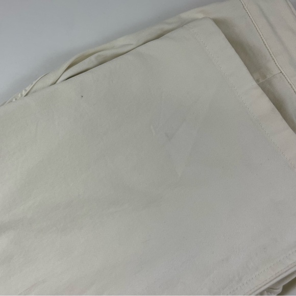 Abound Wide Leg Pants Womens 14 Cream Chinos Cotton Blend NWT - Picture 15 of 16